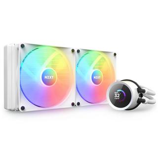 NZXT  Kraken 280 RGB Processore Raffreddatore di liquidi tutto in uno 14 cm Bianco 1 pz 