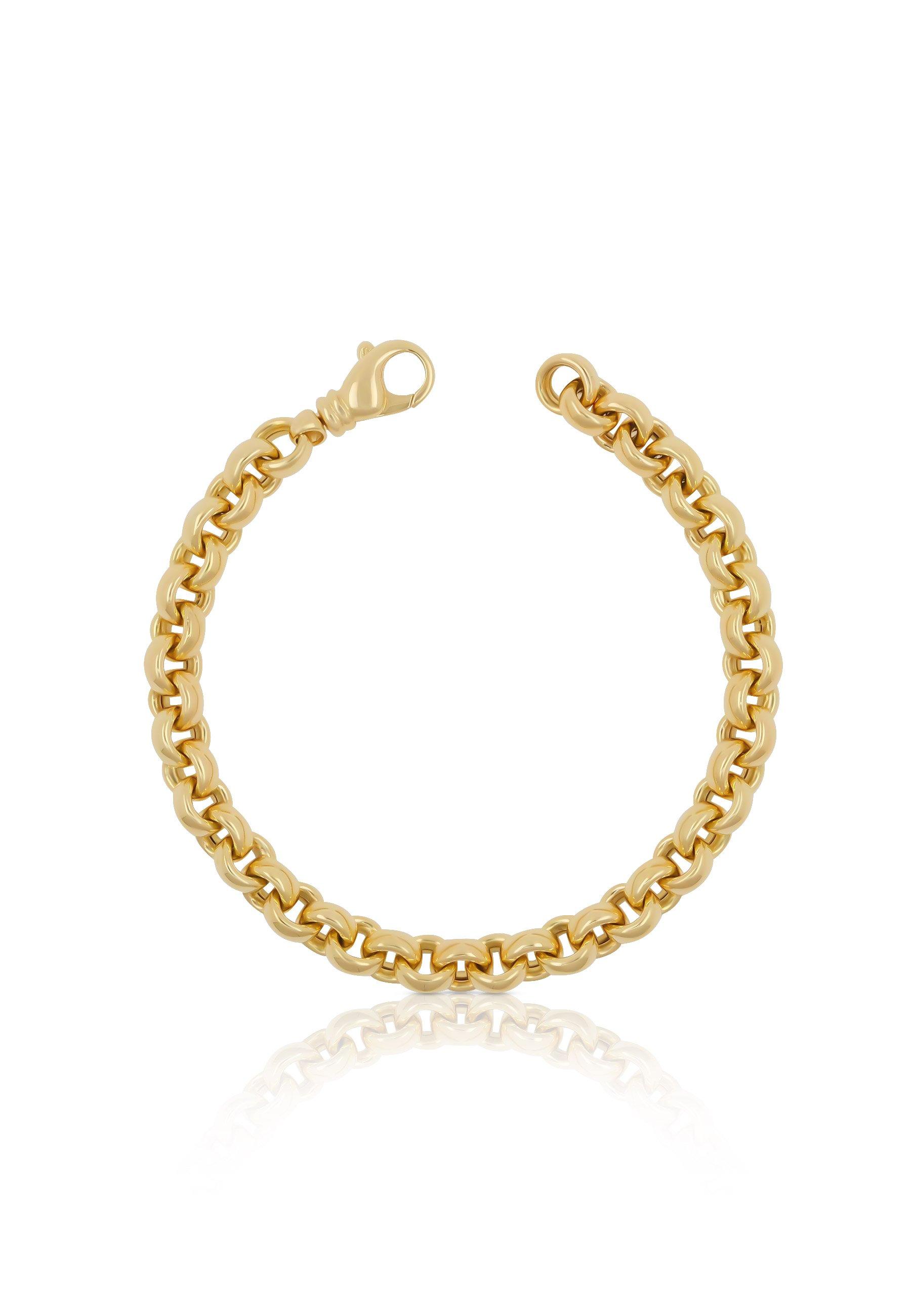 Image of Bracelet Erbs Gelbgold 750 20cm, 7.7mm Damen Gelbgold 20cm