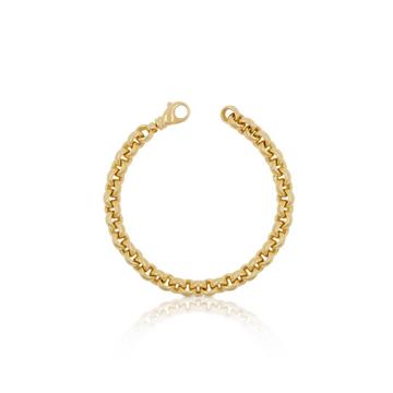 Bracelet Erbs Gelbgold 750 20cm, 7.7mm