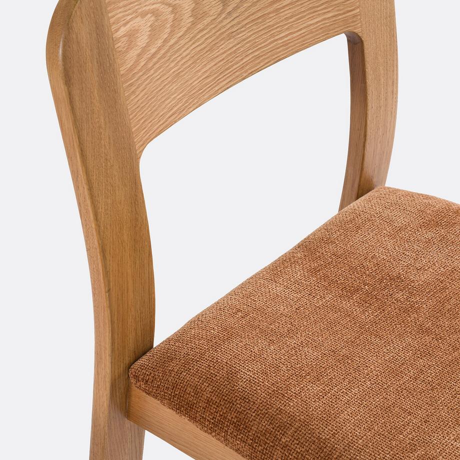 La Redoute Intérieurs Chaise rembourrée en chêne massif  