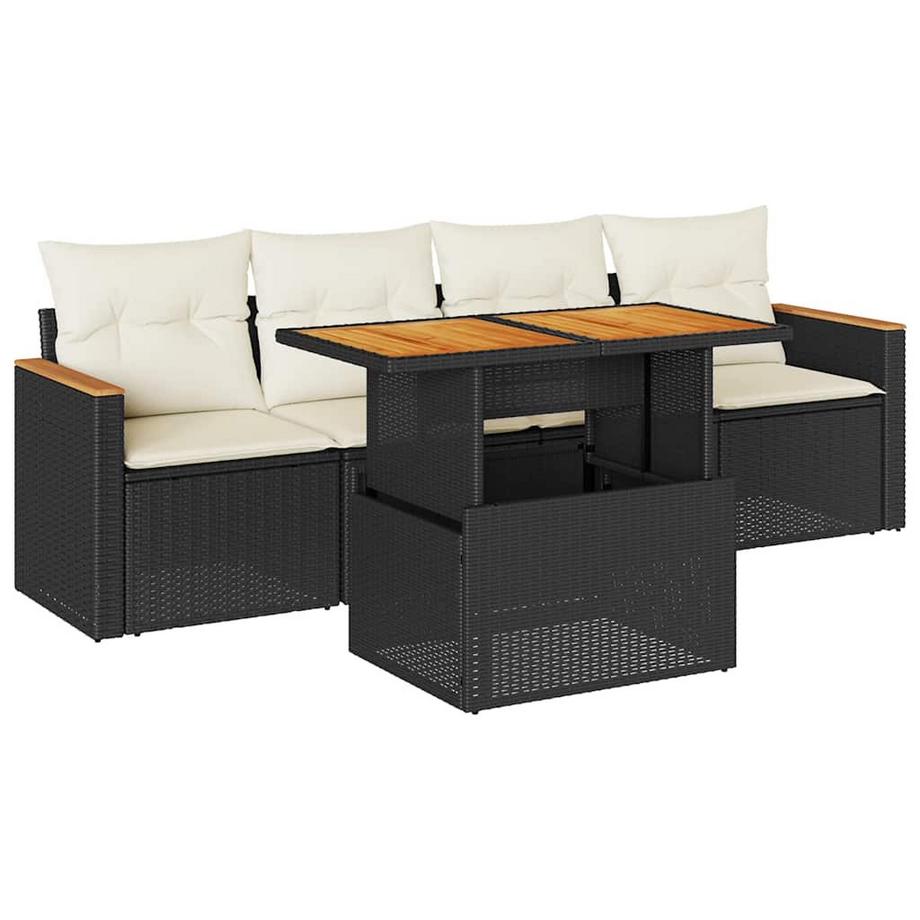 set divano da giardino Polirattan