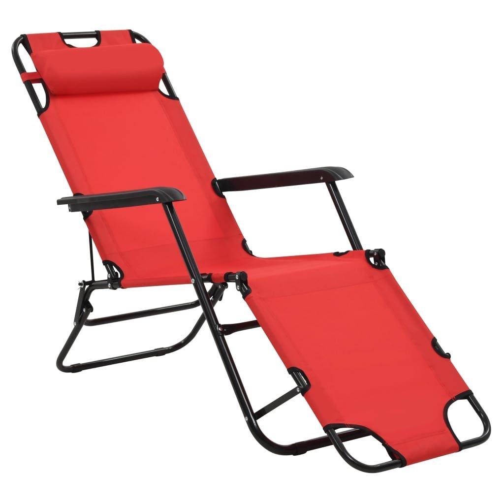 VidaXL Chaise longue tissu  