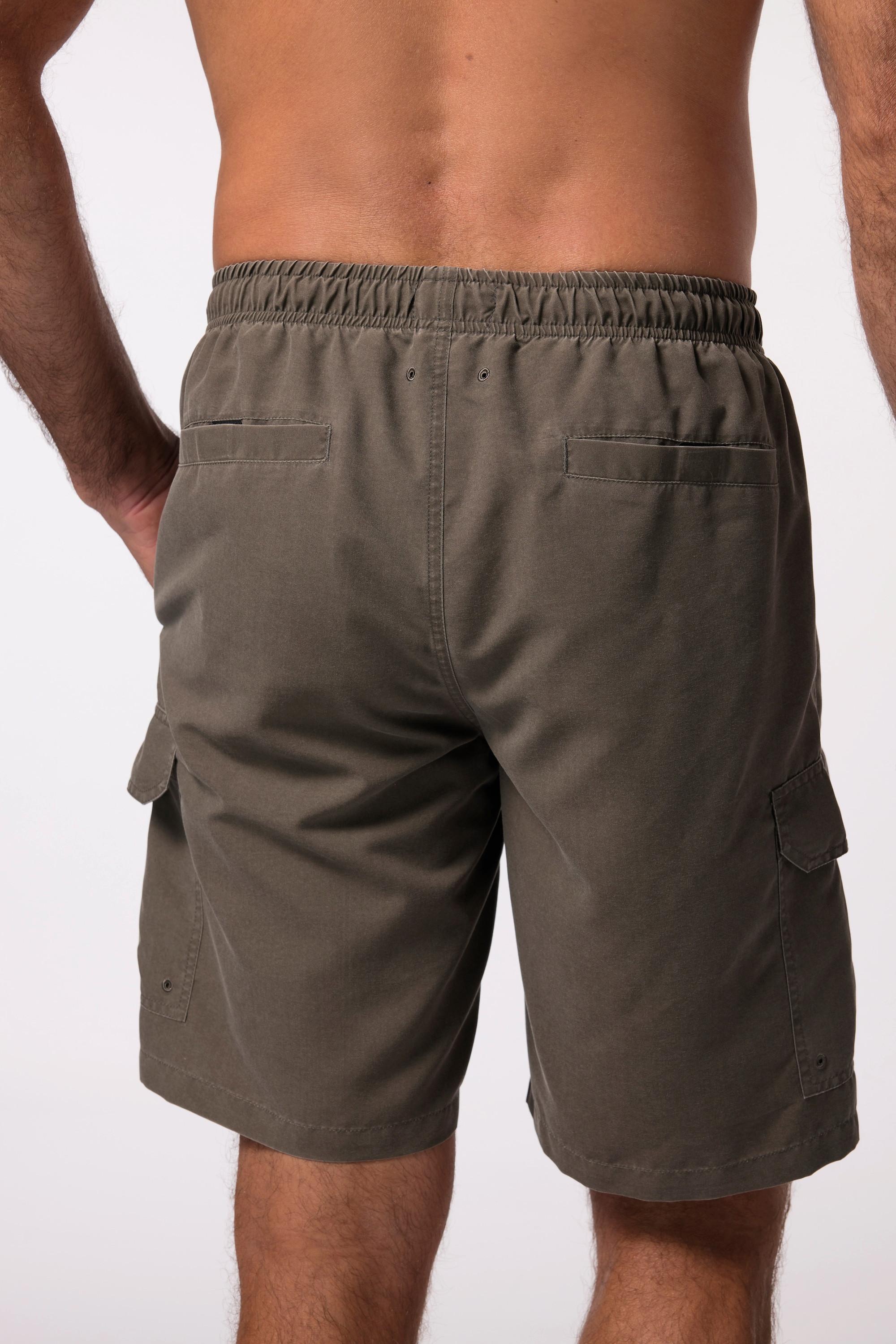 JP1880  Shorts da mare con cintura elastica e tasche cargo, fino alla tg. 8XL 