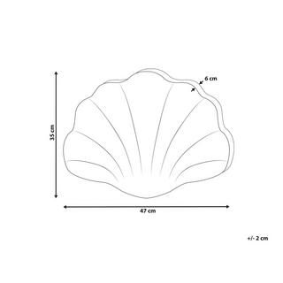 Beliani Cuscino decorativo en Velluto Moderno CONSOLIDA  