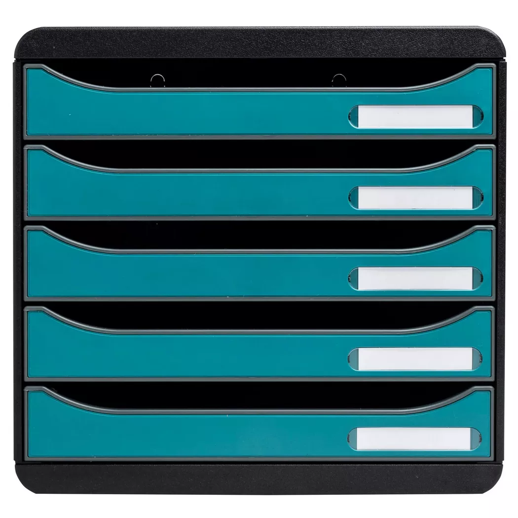 EXACOMPTA Set tiroires Skandi A4+ 30934D bleu pacific 5 tiroirs