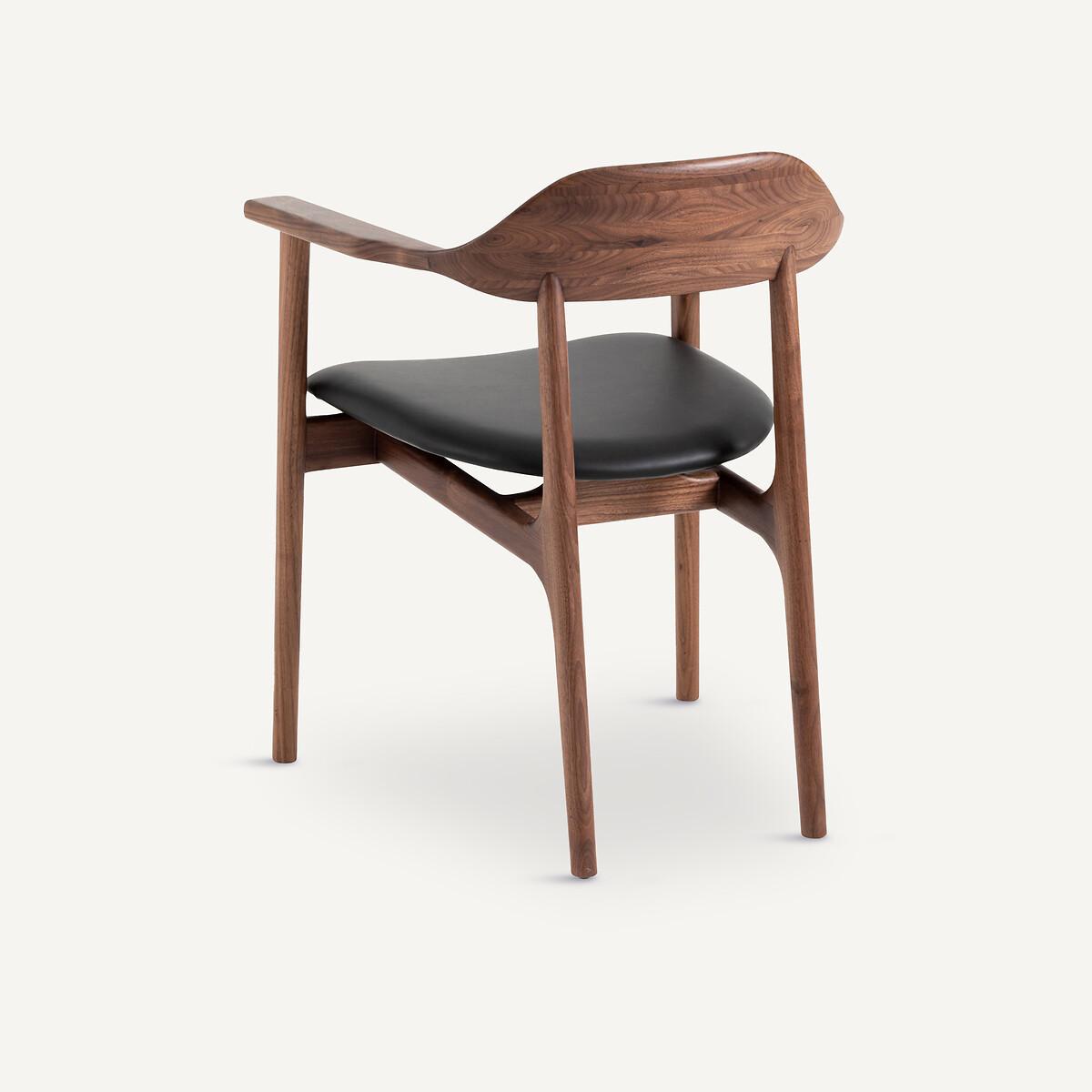 AM.PM Fauteuil de table noyer/cuir Arié  