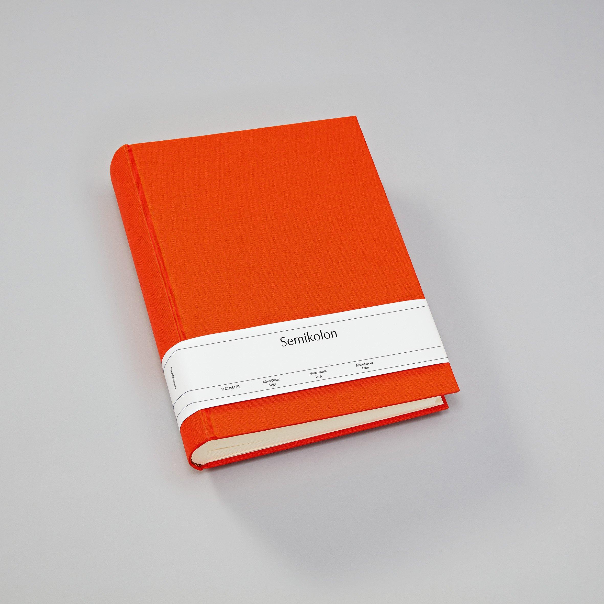 Semikolon Semikolon Classic Large Fotoalbum Orange 40 Blätter Hardcover-Bindung  