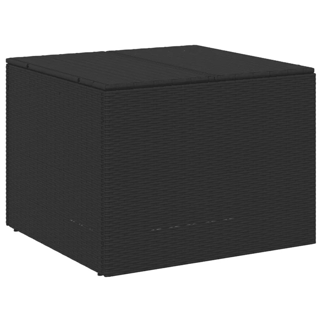 Salon de jardin vidaxl resine tressee noir
