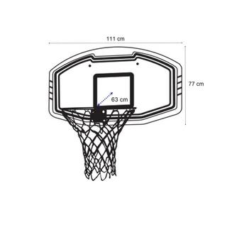 Vente-unique  Basketballkorb - 111 x 77 cm - Weiß - BEMIDJI 