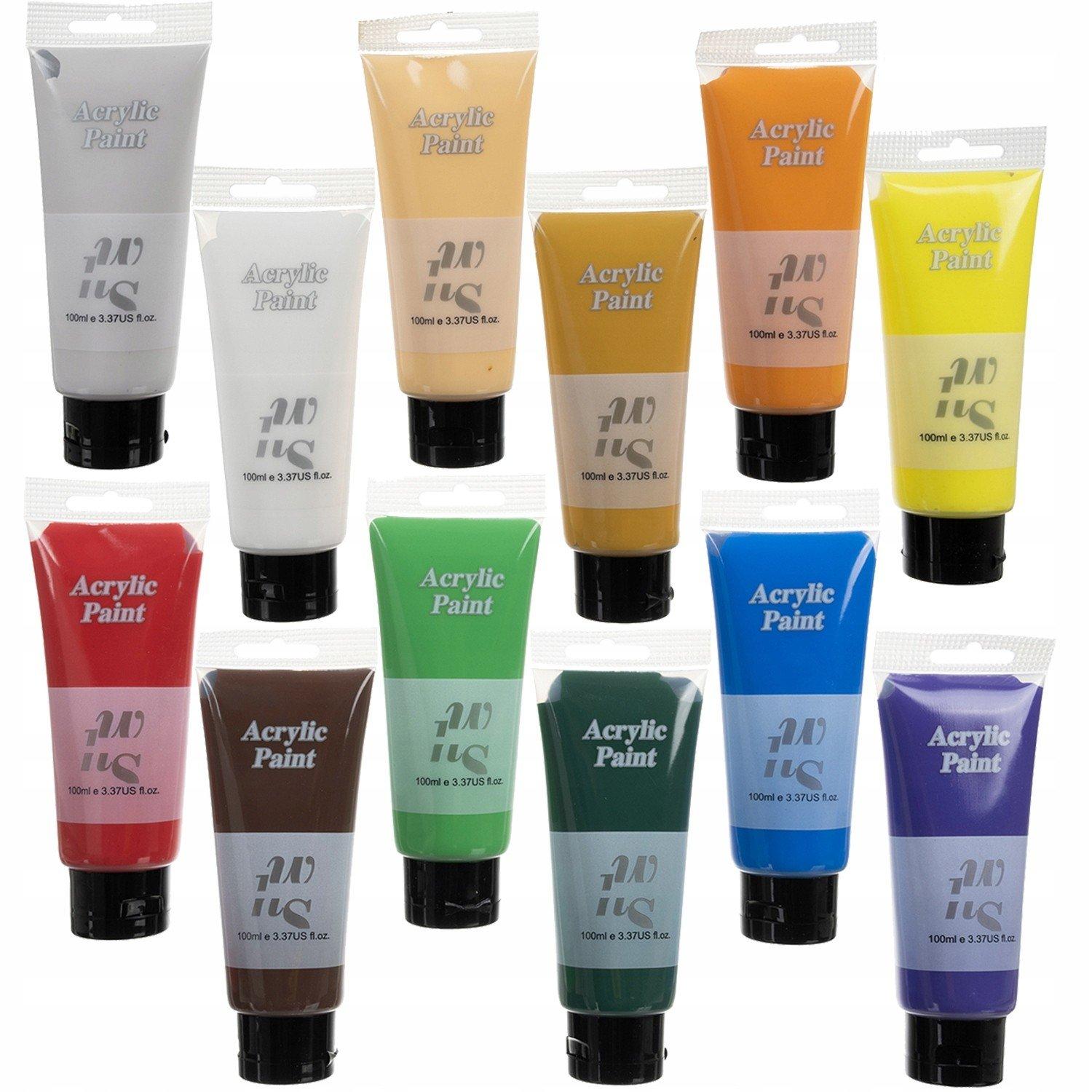 Image of Acrylfarbe - 12 Farben - 100 Ml Stück Unisex
