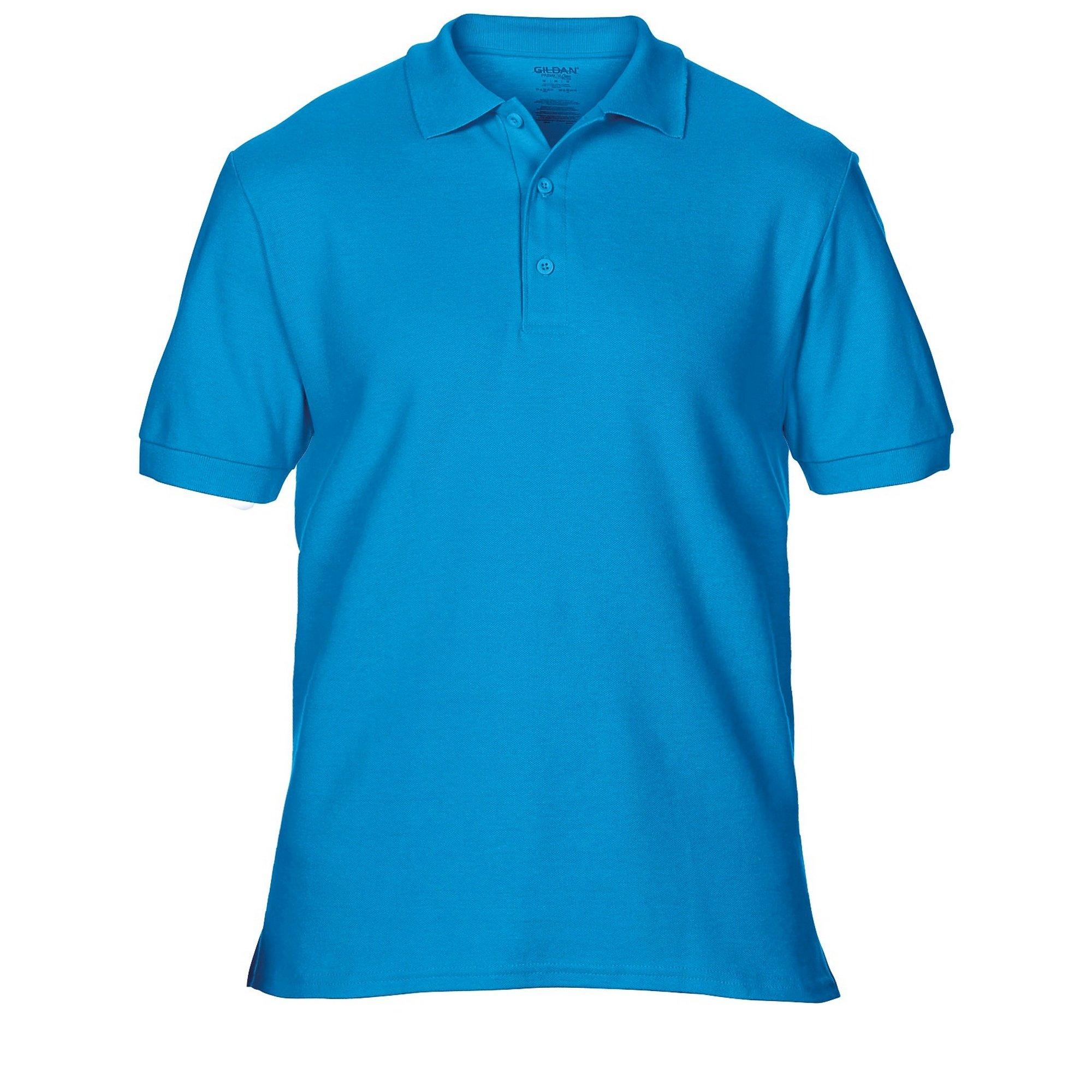 Image of Premium Sport Pique Polohemd Herren Saphirblau XL