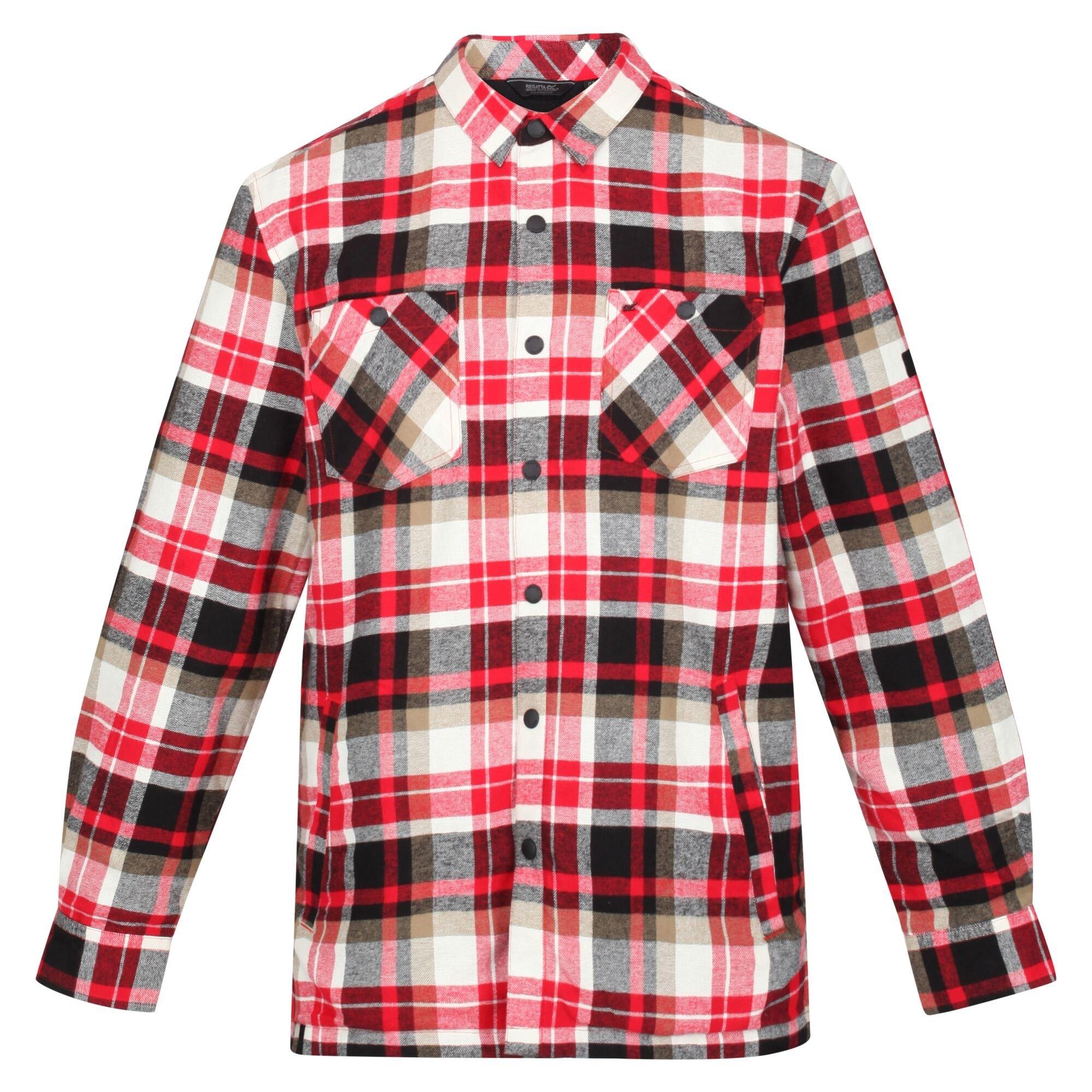 Image of Thamos Hemd Langärmlig Herren Rot Bunt L