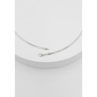 MUAU Schmuck  Collier Omega Glied Bicolor Gelb-/Weissgold 750, 3.2mm, 42cm 