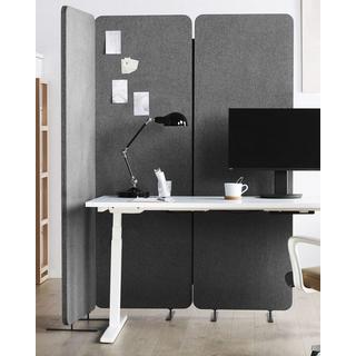 Beliani Séparation de pièce acoustique à 3 panneaux en Tissu STANDI  