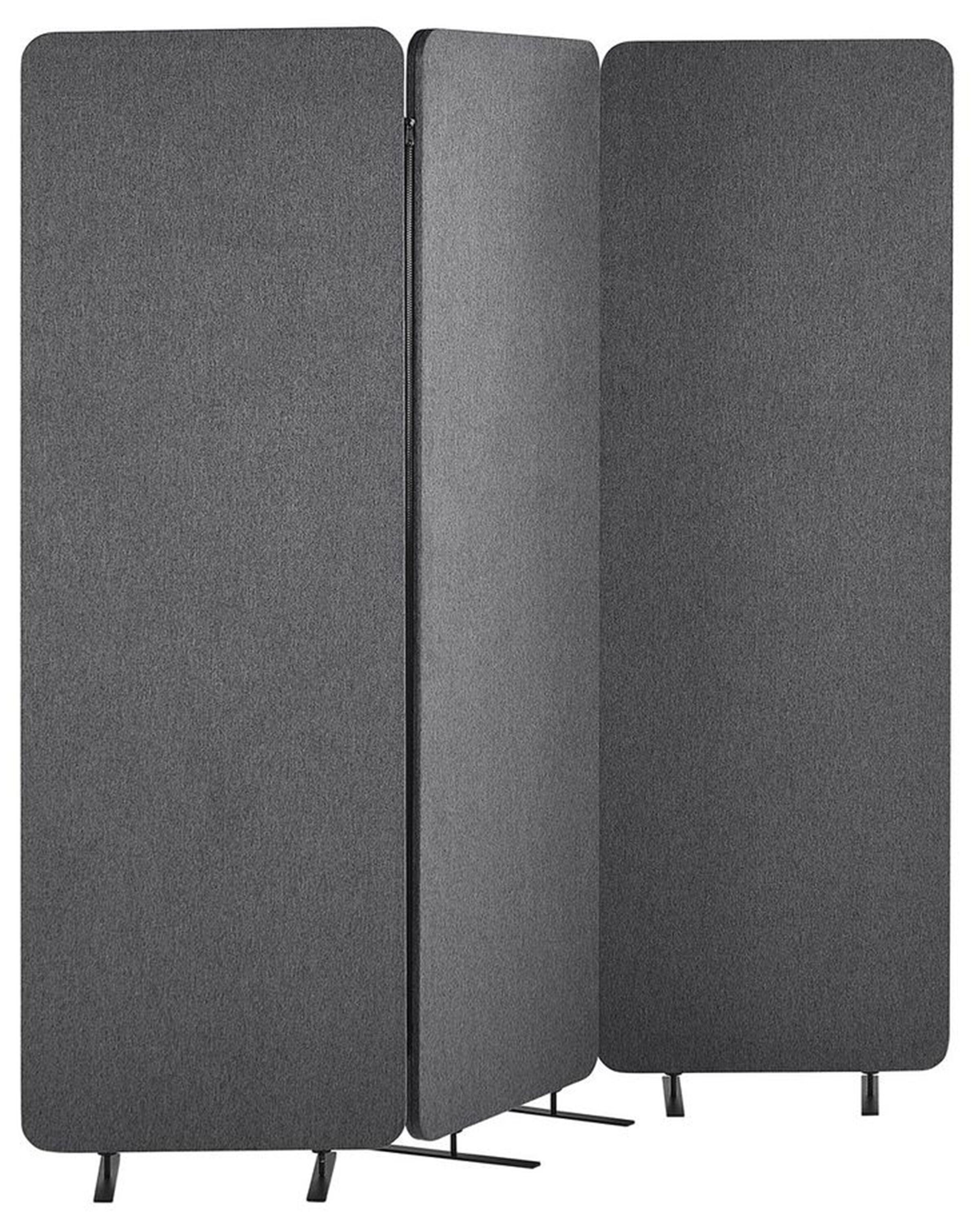 Beliani Séparation de pièce acoustique à 3 panneaux en Tissu STANDI  