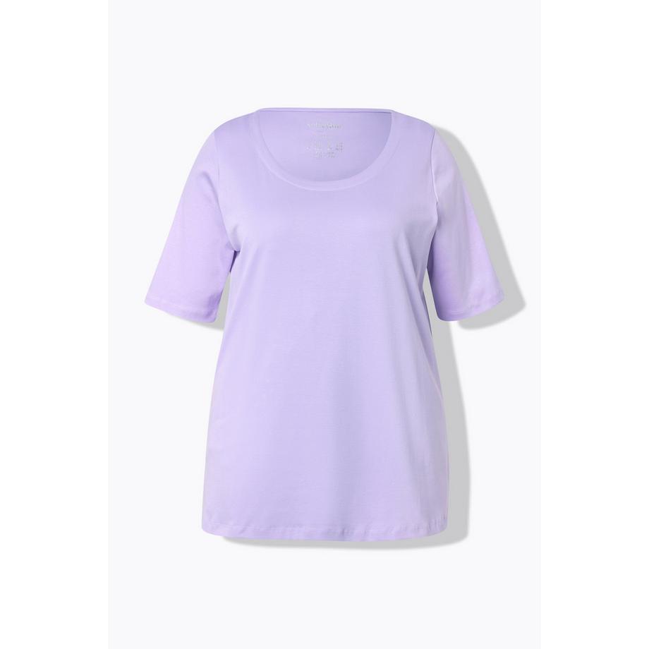Ulla Popken T-Shirt Linea A Girocollo Manica Mezza  