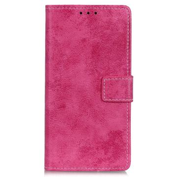 iPhone 13 Pro Max - Custodia Vintage Suede Optics Rosa