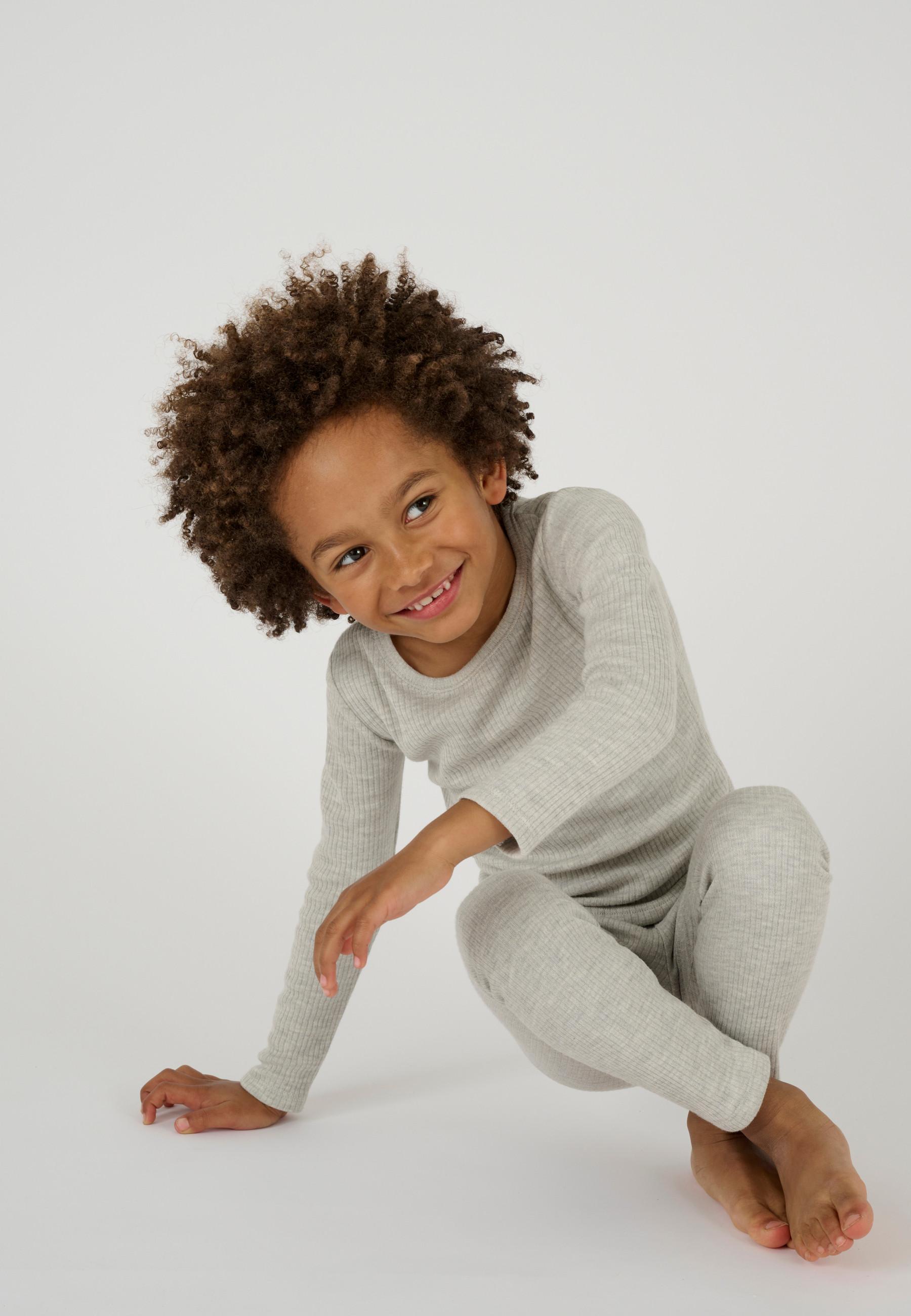 Image of T-shirt Mit Rundhalsausschnitt Für Kinder. Jungen Grau 152