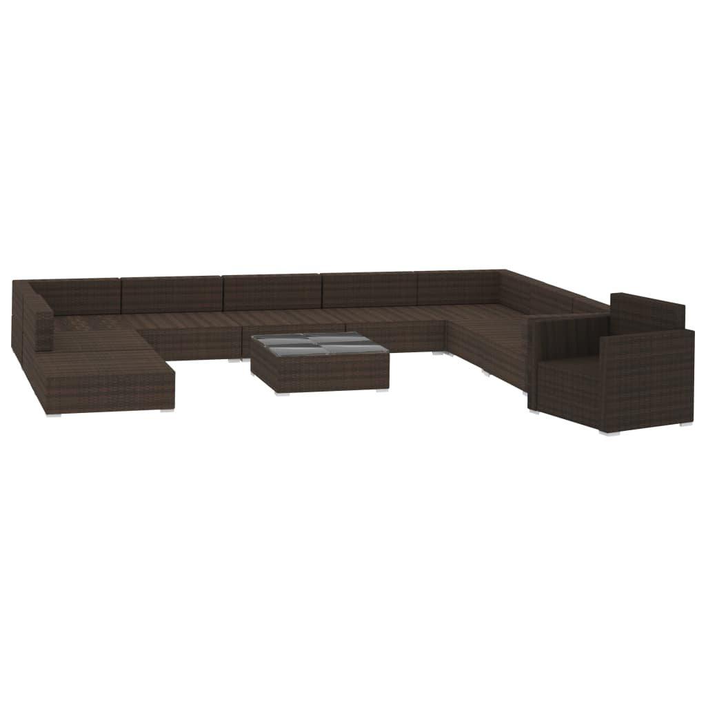 VidaXL Garten-lounge-set poly-rattan  