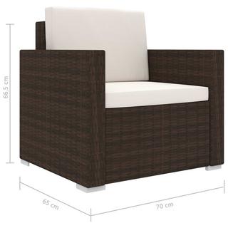 VidaXL Garten-lounge-set poly-rattan  