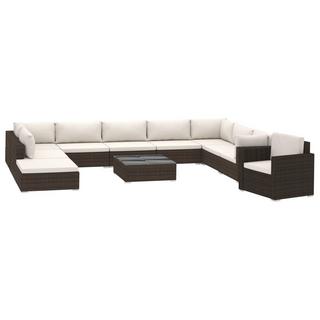 VidaXL Garten-lounge-set poly-rattan  