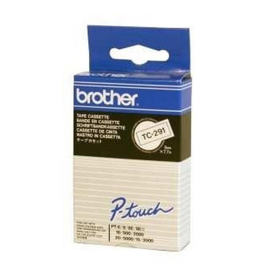 ABB Stotz S&J  Cassetta nastro Brother TC TC-291 Colore Nastro: Bianco Colore carattere:Nero 9 mm 7.7 m 