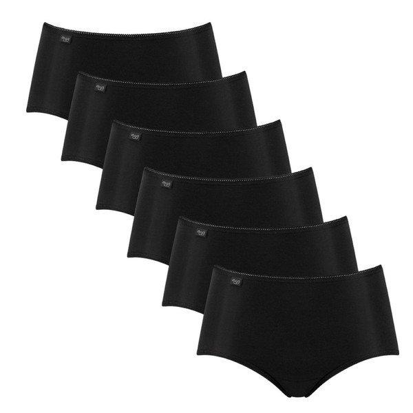 Image of 6er Pack 247 Microfibre - Midi Slip Damen Schwarz M