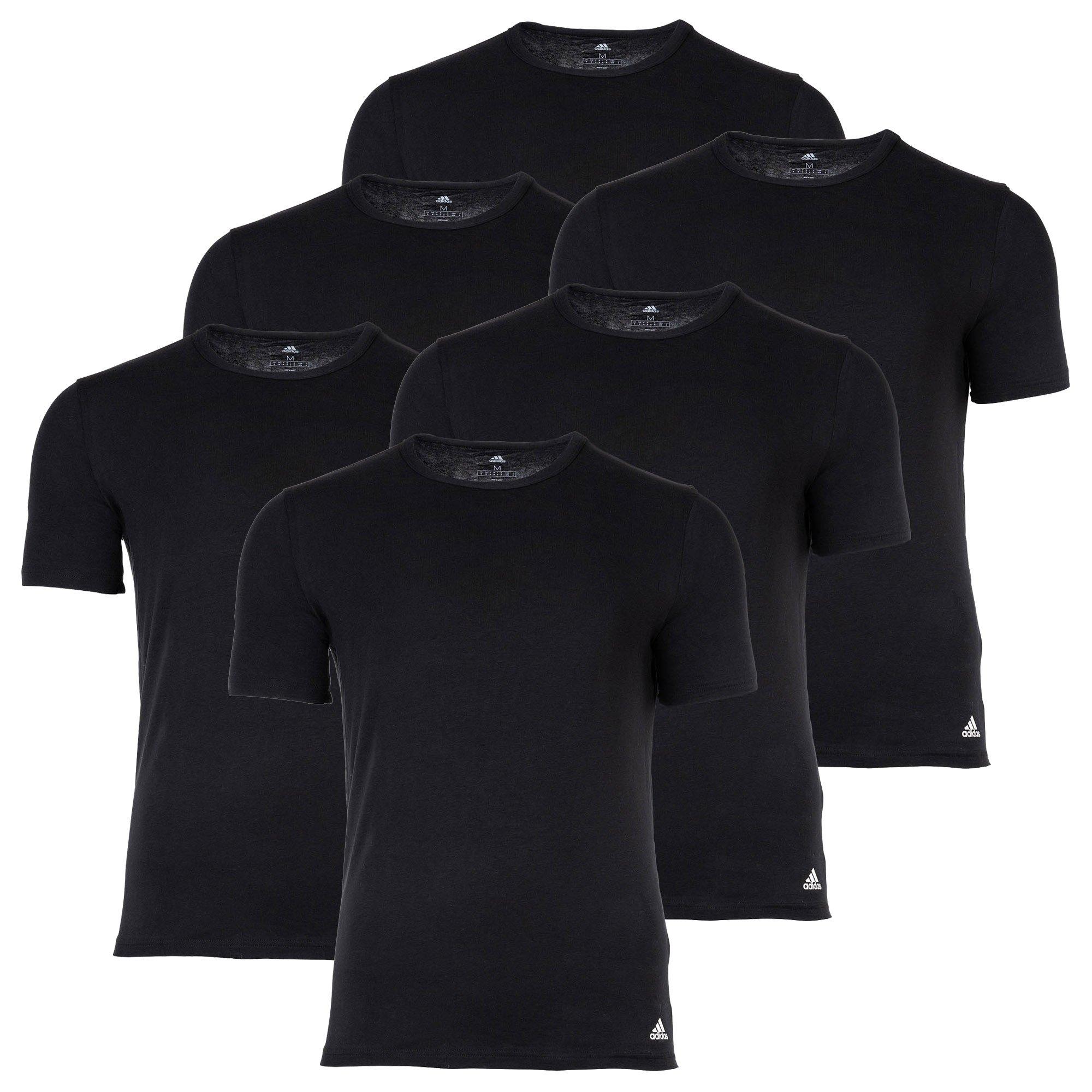 Image of adidas T-shirt, 6er Pack Herren Schwarz S