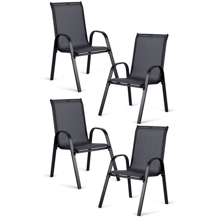 B2X Set di 4 sedie da giardino in tessuto Sofotel SO-980  