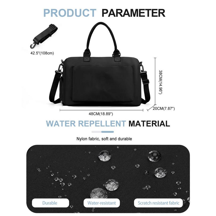 Only-bags.store Sport Reisetasche mit Schuhfach Nassfach  