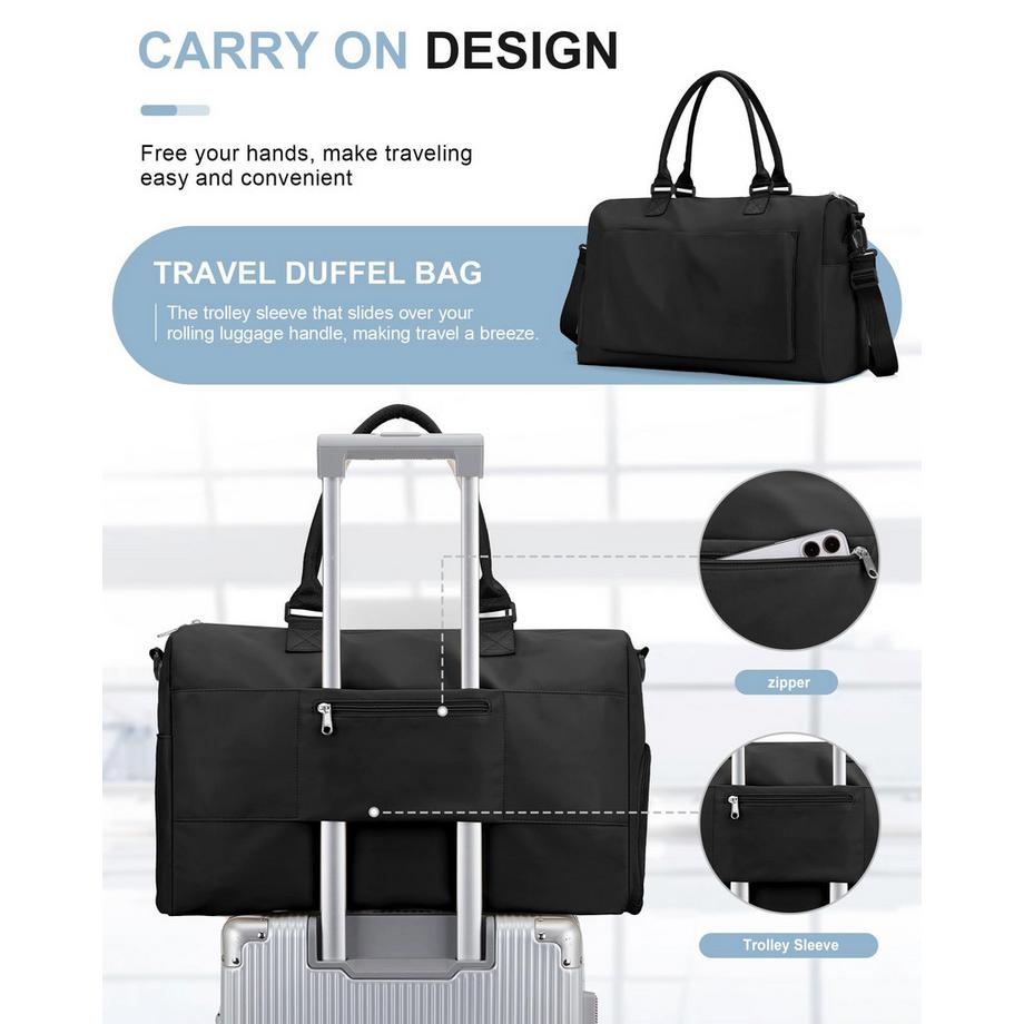 Only-bags.store Sport Reisetasche mit Schuhfach Nassfach  