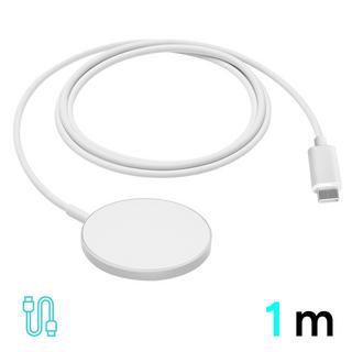 Avizar  Chargeur MagSafe iPhone 15W Bwoo Blanc 