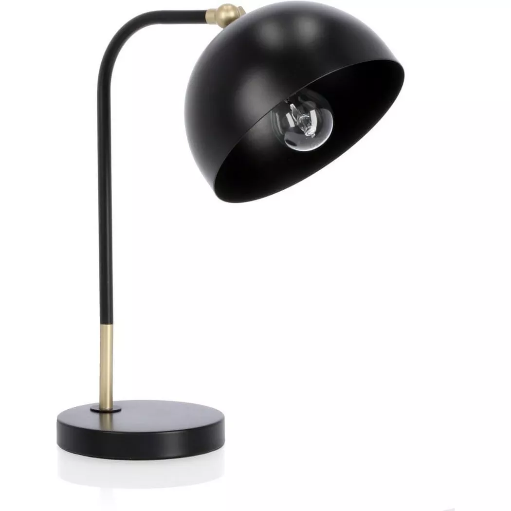 mutoni – Tischlampe Glasgow 32x20x41, One Size, Schwarz