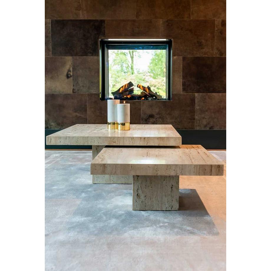 mutoni Table basse Cantera 80x80 (lot de 2)  