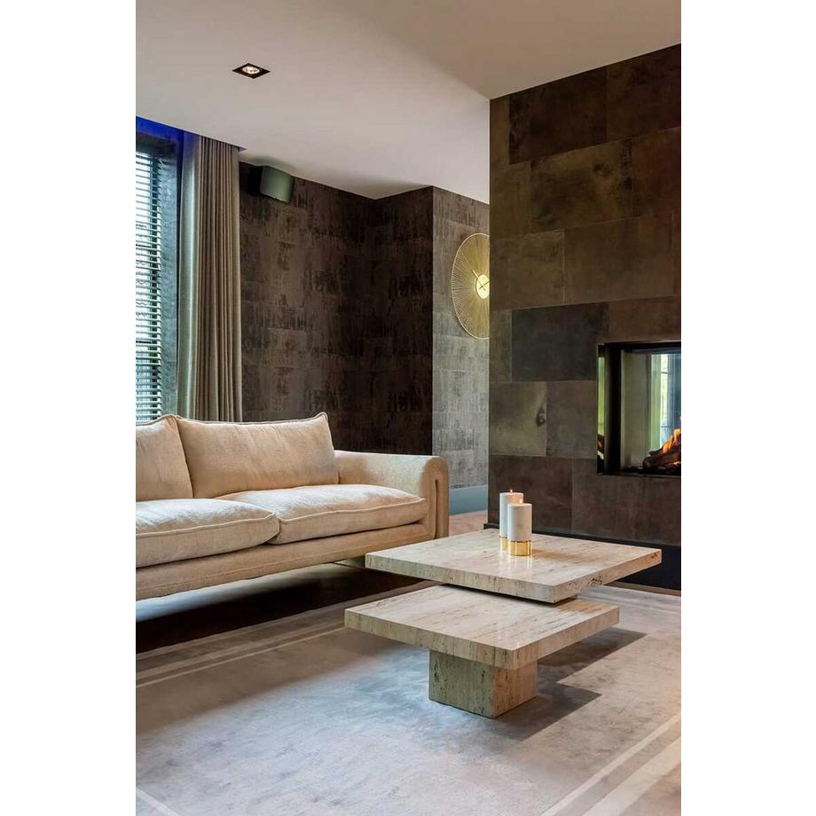 mutoni Table basse Cantera 80x80 (lot de 2)  