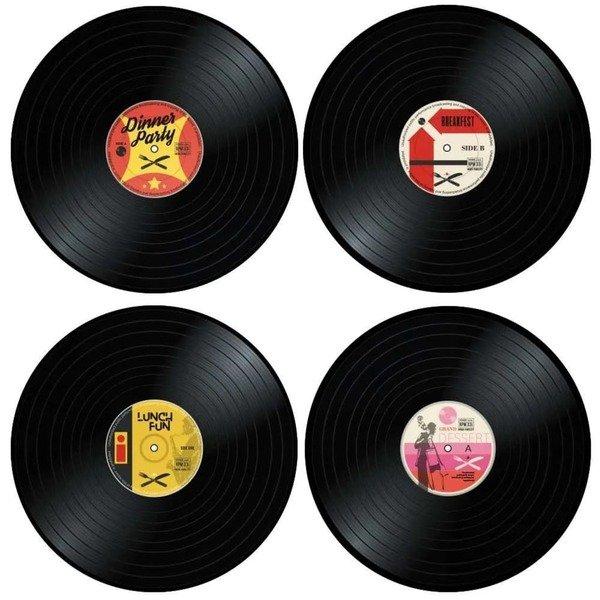 Image of 4 x Tischsets – Schallplatten 4 x Tischsets – Schallplatten