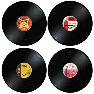 Mikamax 4 x Tischsets – Schallplatten  
