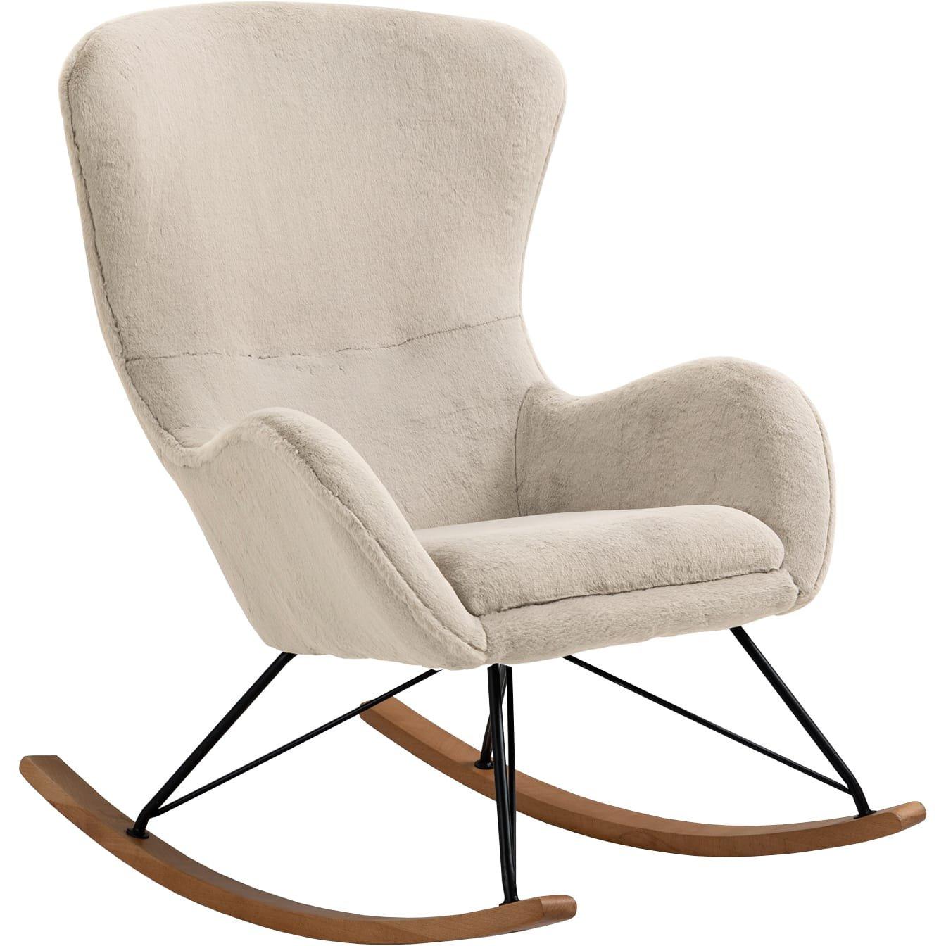 mutoni Chaise à bascule Zebstix beige  