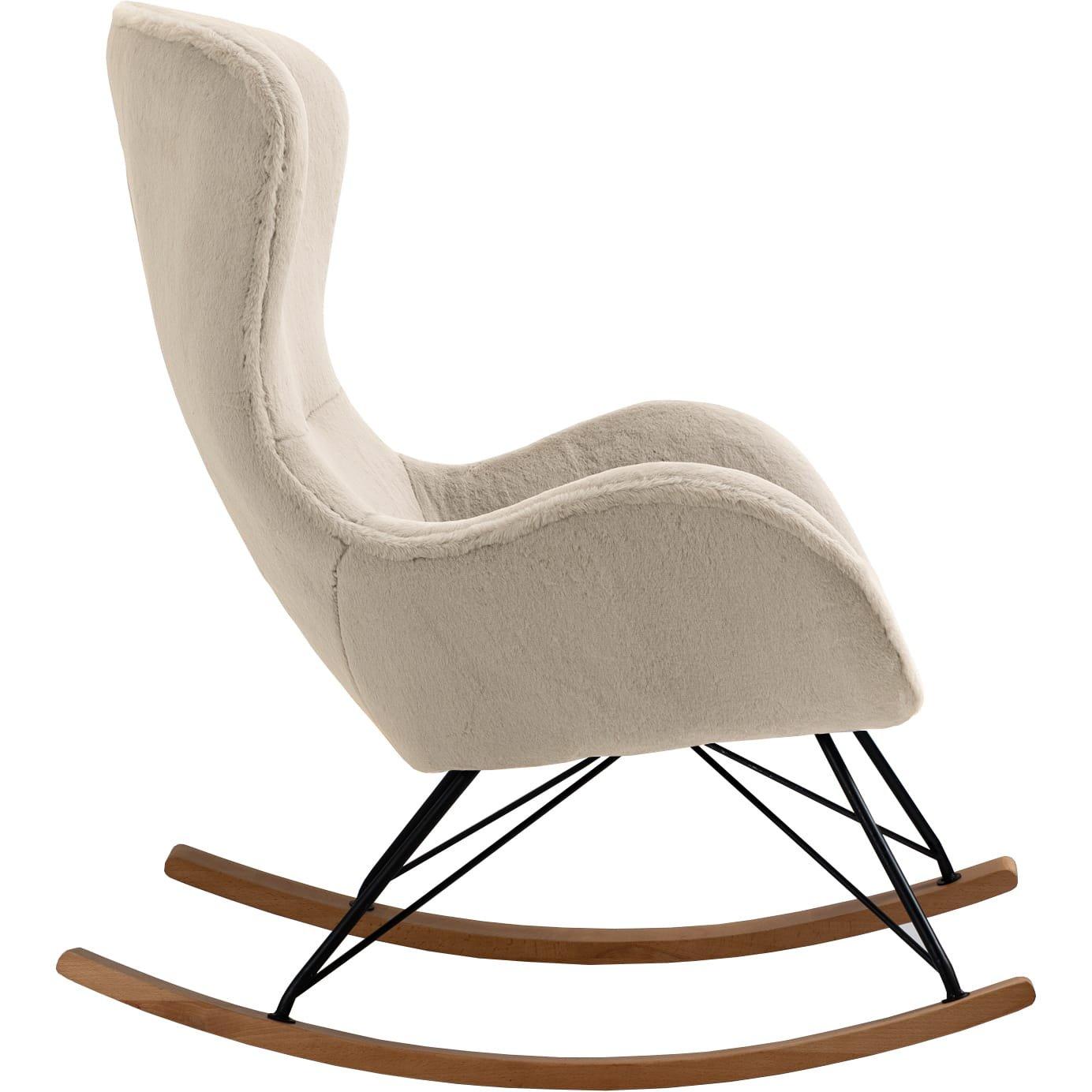 mutoni Chaise à bascule Zebstix beige  