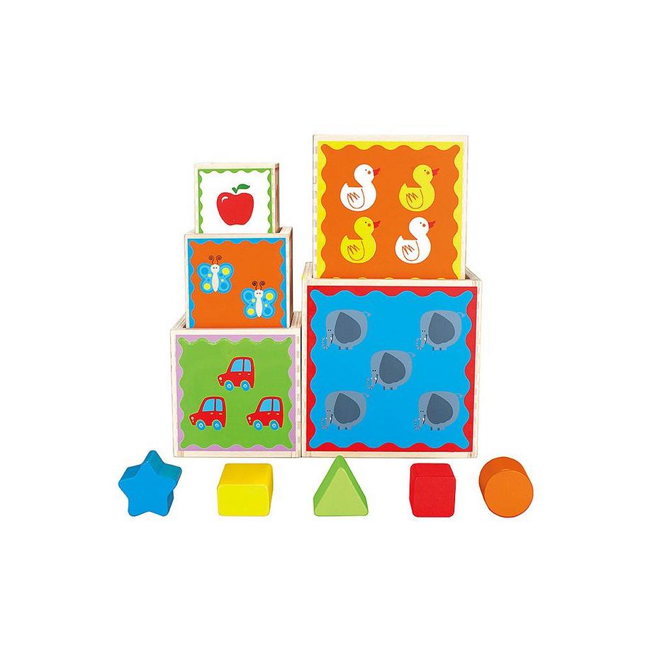 Hape  Kleinkind Stapel-Pyramide (10Teile) 