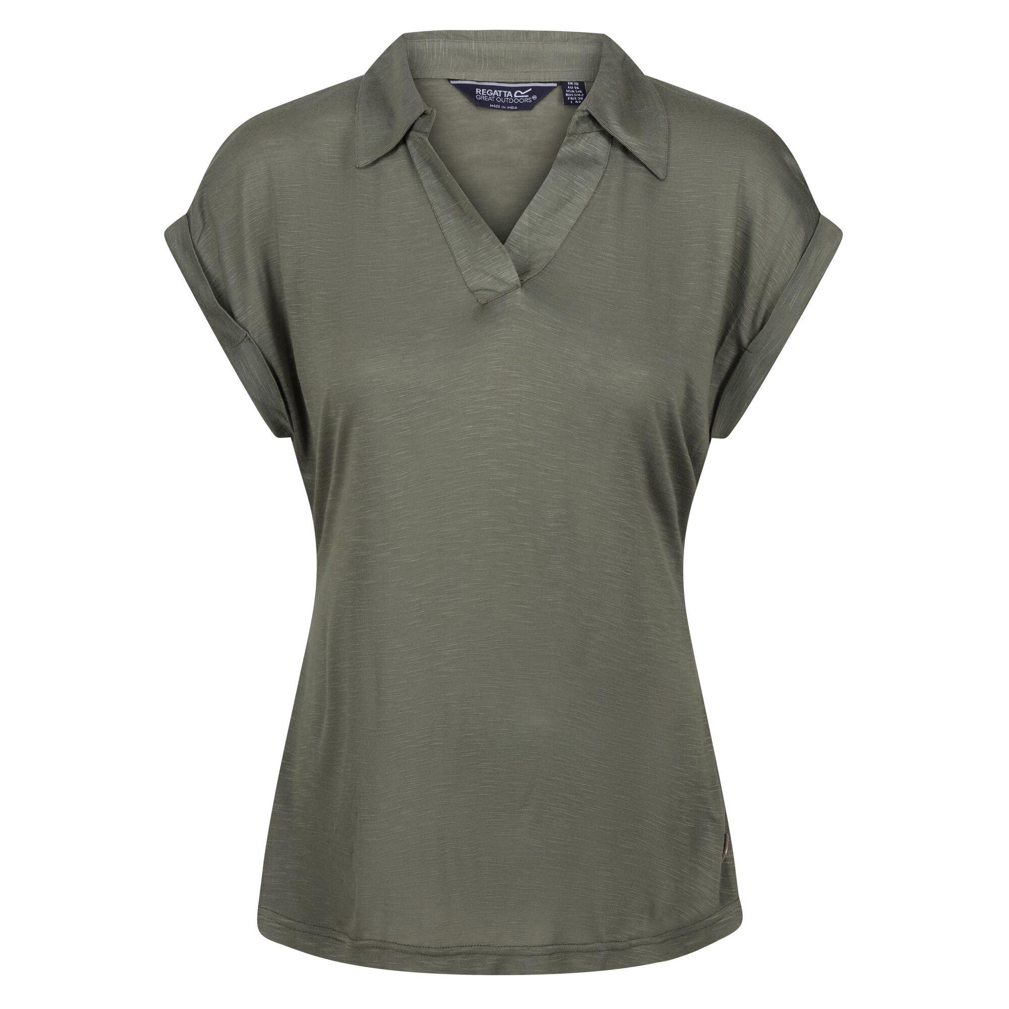 Image of Lupine Tshirt Mit Kragen Damen Grau 46