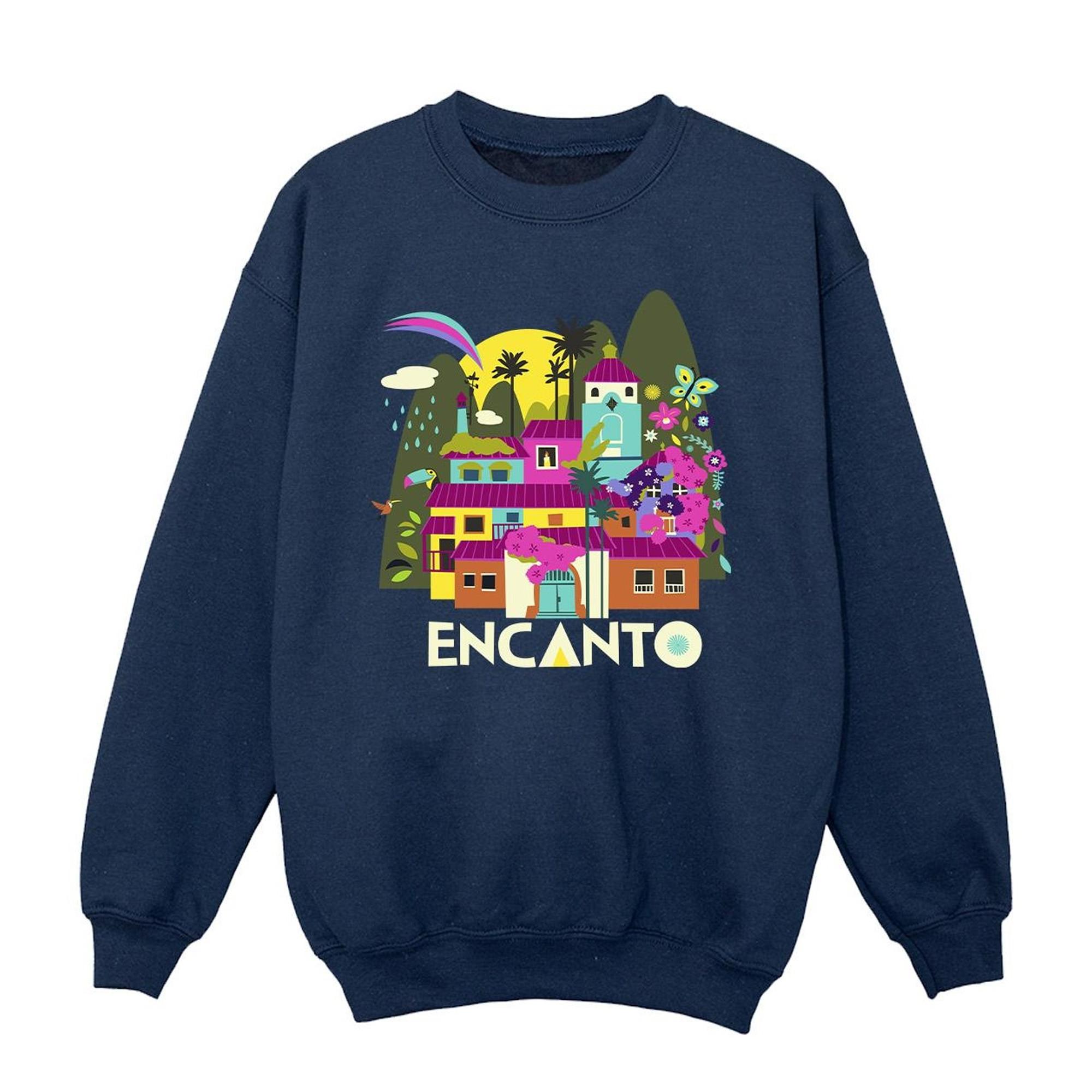 Image of Encanto Many Houses Sweatshirt Unisex Marine 104
