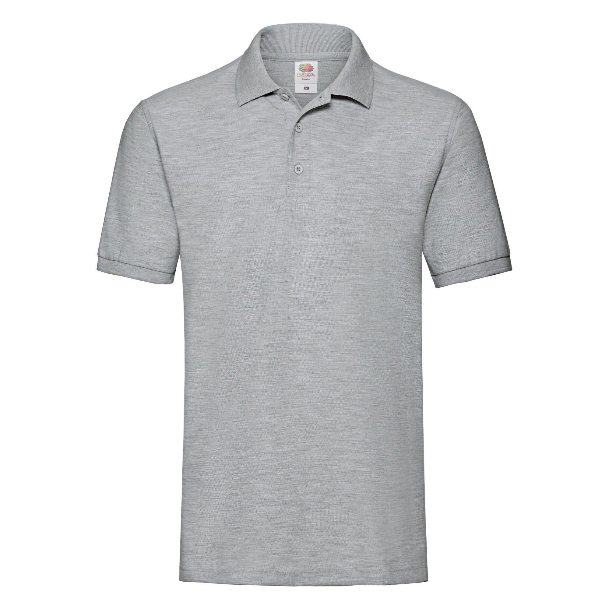Image of Premium Poloshirt, Kurzarm Herren Mediumgrau S