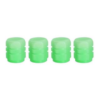 eStore  4x Bouchons de Valve Lumineux pour Valve de Voiture - Vert 