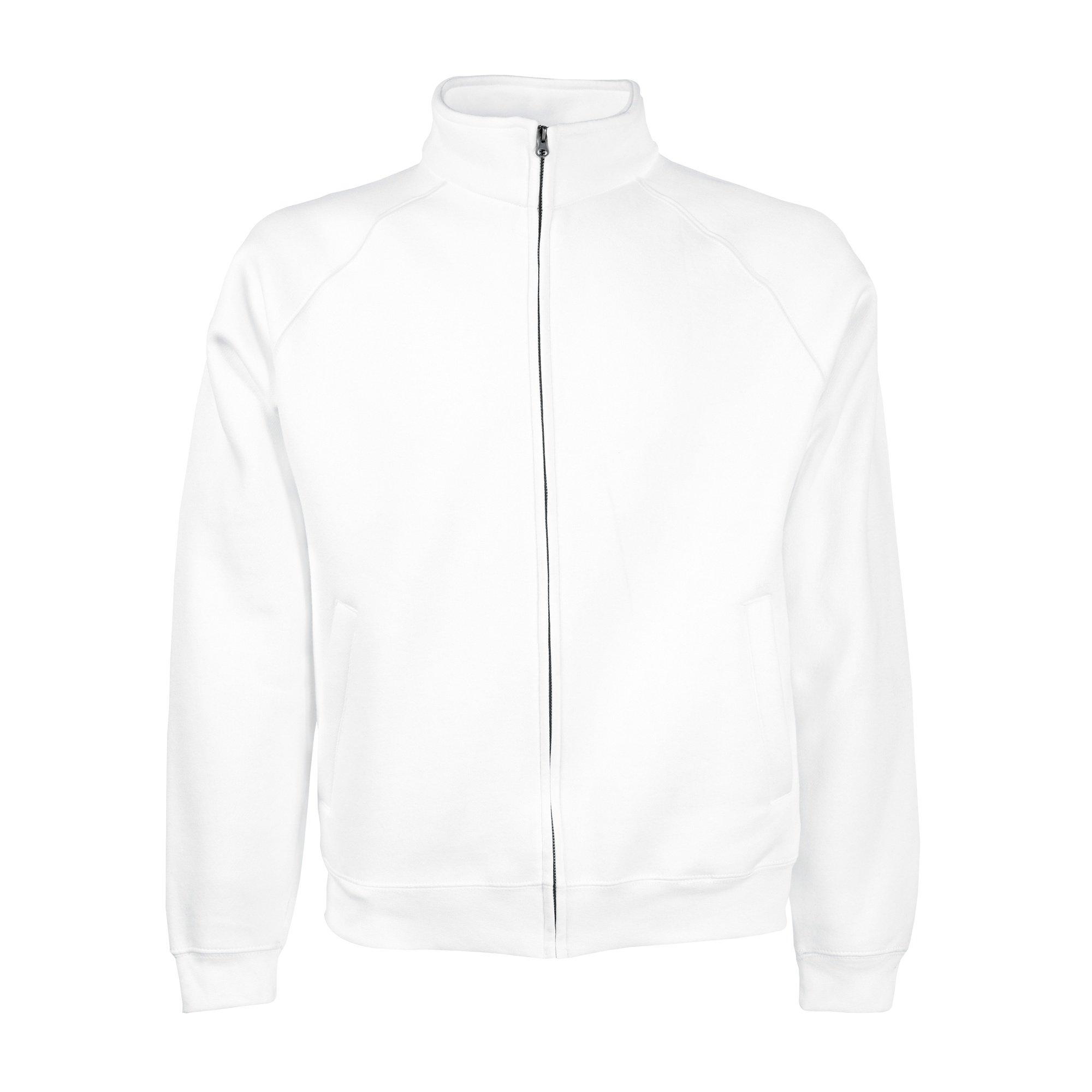 Image of Sweatjacke Sweatshirtjacke Sweatshirt Mit Reißverschluss Herren Weiss XXL