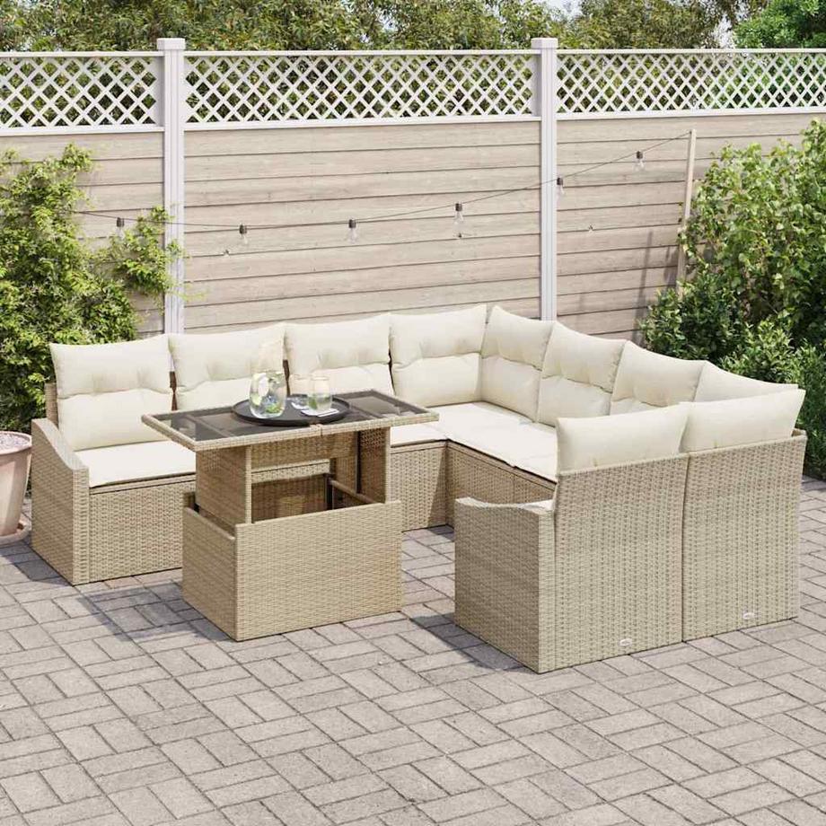 VidaXL Divano da giardino Polyrattan  