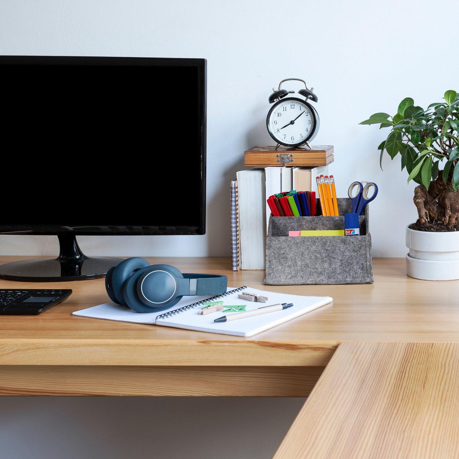 Northio Organizer da scrivania in feltro, 2 pezzi  