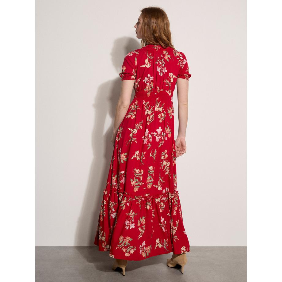 APRICOT Robe Longue Motif Floral Aquarelle  