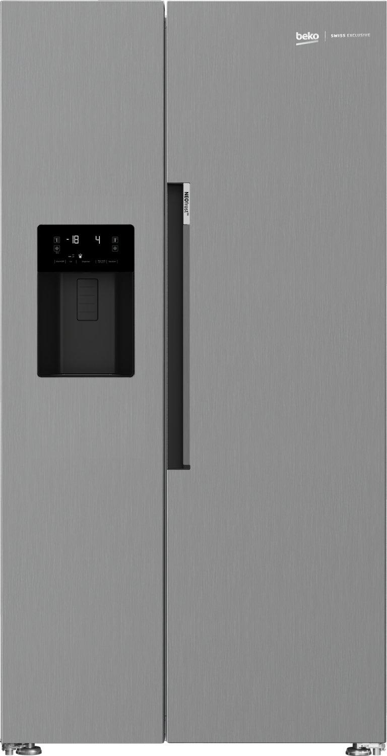 Beko Beko GN162341PTCHN frigorifero side-by-side Libera installazione 571 L E Acciaio inossidabile  