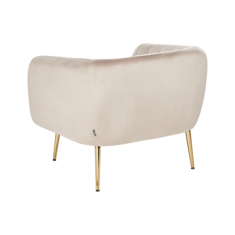 Beliani Fauteuil en Velours Moderne LACONIA  